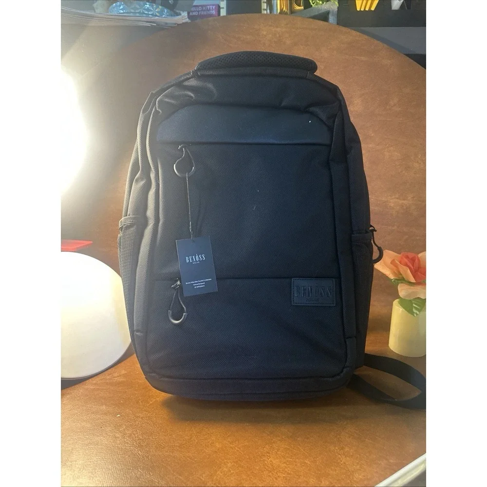 Benoss Milan Elite Travelers Collection Deluxe Backpack18x11x6 Cushion 4-Laptop